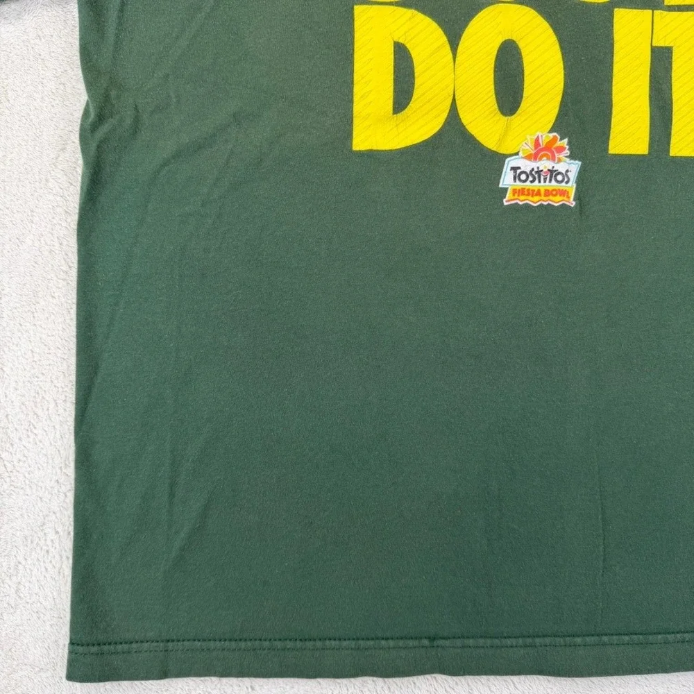 Nike Oregon Ducks Just Do It Tostitos Fiesta Bowl T-Shirt Green Mens Large NCAA